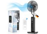 KESSER® Stand-Ventilator Frosty mit Wasser Ultraschall-Sprühnebel Wasserkühlung , inkl. Fernbedienung Timer-Funktion , Luftbefeuchter Leise , Nebelfunktion , Raumbefeuchter , Standventilator