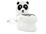JAMARA Meine kleine Toilette Panda mit Spülsound und Toilettenpapierhalter