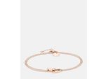 Armband LIEBESKIND BERLIN "Schmuck Geschenk Edelstahl Armkette Festive Mini Link", rosa (roségoldfarben), Armbänder, Damen, 20cm, Edelstahl, Armband