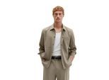Kurzjacke MARC O'POLO "aus dehnbarem Tech Wool Blend", Herren, Gr. M, frozen taupe, Obermaterial: 53% Polyester, 44% Wolle (Schafwolle), 3% Elasthan, unifarben, regular fit, Manschette, Jacken Kurzjacke