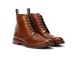 Ben Sherman Alfred Brogue Herren Tan Stiefel