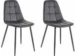Essgruppe OTTO HOME, schwarz-weiß (schwarz, weiß hochglanz), Sitzmöbel-Sets, Essgruppe, Esstisch, Breite 160 cm und 4 Esszimmerstühle, Bezug in Kunstleder