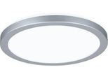 PAULMANN LED Panel "Atria Shine 4000K IP20 rund", grau (chromfarben), 1, Ø 19cm H: 2,8cm, 1 Stk., Leuchten, Backlight, LED Panel