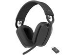 LOGITECH Wireless-Headset "Zone Vibe Wireless MS", grau (graphite), B:16,97cm H:18,3cm T:7,3cm, Kopfhörer, Wireless-Headset