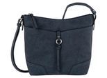 Umhängetasche TOM TAILOR "Imeri", Damen, Gr. B/H/T: 28cm x 25cm x 8,5cm, blau, Polyurethan, Polyurethan (PU), clean, gepflegt, unifarben, Taschen Umhängetasche, weiches Lederimitat mit 2-tone-Effekt, Ziernähten und Dekoanhänger
