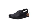 Pantolette BIRKENSTOCK "Tokio SL", Damen, Gr. 40, schwarz, Obermaterial: 50% Rindsleder Leather cow. 50% Lammleder LEL., Schuhe Pantolette