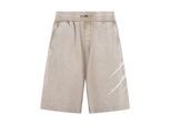 Shorts PLEIN SPORT "Washed Shorts Crackle Scratch", Mädchen, Gr. L, US-Größen, 06, beige, Stoff: 100% Baumwolle, Hosen Shorts