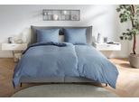 Bettwäsche PRIMERA "Renforce Stonewashed", blau, B/L: 155cm x 220cm, 1 Stk., 1 Stk., Renforcé, B/L: 80cm x 80cm, 2 Stk., Renforcé, Obermaterial: 100% Baumwolle, Bettwäsche, Bettwäsche, jedes Teil ein Unikat, gewaschene Used Optik