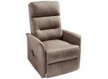 Cantus Relaxsessel, Braun, Metall, Kunststoff, Textil, 76x106x82-158 cm, Relaxfunktion, Liegefunktion, Aufstehhilfe, Wohnzimmer, Sessel, Relaxsessel