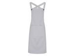 Premier - Herren/Damen Unisex Latzschürze "Barista" (Silber)