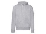Fruit of the Loom Heren Classic Heather Hooded Jacket (Heide Grijs)