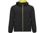 Roly Heren Siberia Soft Shell Jas (Zwart/Lime Punch)