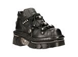 New Rock Unisex metalen Zwart Lederen Gothic Techno Laarzen - M-215-S6