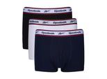 Reebok Heren Barlow zwembroek (Set van 3) (Zwart/Wit/Zwaar)