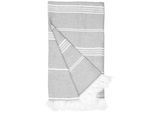 The One Towelling Hamam Gerecyclede Handdoek (Asgrijs)