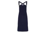 Premier - Herren/Damen Unisex Latzschürze "Barista" (Marineblau)