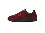 Patrick Mens Lyon Suede Cupsole Sneakers (Bourgogne/Zwart)