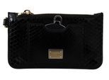 Dolce & Gabbana en cuir noir Miroir de bracelet miroir Agnese pour femmes