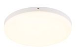 GLOBO LIGHTING Deckenleuchte "MATTHEW", weiß (weiß matt), Ø 30cm H: 5cm, 1 Stk., Leuchten, Deckenlampe weiß Kunststoff opal 4000K ø: 300mm, Deckenleuchte