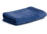 Handtuch MÖVE "Loft", blau (china blau), B:50cm L:100cm, Walkfrottee, Obermaterial: 100% Baumwolle, Handtücher, mit breiter Bordüre