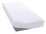 Bettlaken ESTELLA "Feinjersey", weiß, L:200cm, Jersey, Obermaterial: 100% Baumwolle, Bettlaken, Bettlaken, Rundumgummi