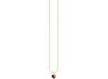 Kette mit Anhänger THOMAS SABO "Herz-Anhänger" Gr. 45, gold (gelbgoldfarben, rot), Halsketten, Damen, 45, Silber 925 (recycelt), mit Zirkonia (synth.)