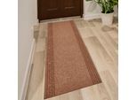 Läufer ANDIAMO "Luan", beige (sand), B:80cm H:7mm L:300cm, Obermaterial: 100% Polypropylen, Teppiche, Läufer, Schmutzfangläufer, meliert, mit Bordüre, für den Eingangsbereich