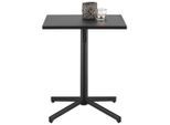 Gartentisch Katar Aus Metall 60/71/60 cm Metall Schwarz quadratisch