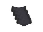Panty SLOGGI "Panty Zero Microfiber Shorts 2.0 4er Pack", Damen, Gr. S, schwarz, Obermaterial: 76% Polyamid PA. 24% Elasthan EL., Unterhosen Panty