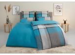 Bettwäsche TOM TAILOR HOME "Lenny in Gr. 135x200 oder 155x220 cm", blau (türkis, grau), B/L: 135cm x 200cm, 1 Stk., 1 Stk., Renforcé, B/L: 80cm x 40cm, 3 Stk., Renforcé, Obermaterial: 100% Baumwolle, Bettwäsche, Bettwäsche, mit GRATIS-Zugabe: Kissenhülle 1tlg., in Biber und Renforcé erhältlich