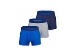 Boxershorts UNDER ARMOUR "Boxershort UA PERFORMANCE TECH - SOLID 3 IN 3PK 3er Pack", Herren, Gr. L, bunt (blau, grau), Obermaterial: 90% Polyester Pol. recyc.. 10% Elasthan EL., Unterhosen