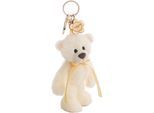 Plüschanhänger NICI "Classic Bear, Bär Finni, gelb, 13 cm", gelb, Plüschfiguren, KinderB:8cm H:13cm L:6cm, Plüsch, Polyester, mit Charm, B:8cm H:13cm L:6cm