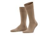 Socken FALKE "Cool 24/7", Herren, Gr. 43-44, braun (camel), Baumwollmischung, unifarben, normal, Socken Socken, Feuchtigkeitsregulierend, Klimaaktivsohle, Uni