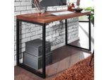 Schreibtisch FineBuy Bürotisch Massivholz 117x59x76,5 cm Computertisch Tisch