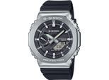 Smartwatch CASIO G-SHOCK "GBM-2100A", schwarz (schwarz, silberfarben, schwarz), Smartwatches, Herren, Smartwatch, Armbanduhr, Herrenuhr, Bluetooth, Resinarmband,Weltzeit, Phone Finder