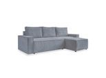 Mid.you , Hellgrau , Textil , Füllung: Schaumstoff , seitenverkehrt montierbar, L-Form , 250x156 cm , Made in EU , Liegefunktion ,