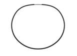 Halsreif OSTSEE-SCHMUCK "Ostsee-Schmuck Halsreif Kautschuk 3,0 mm - Bajonett" Gr. 60, schwarz, Halsketten, Damen, 60cm, Kautschuk, L: 42