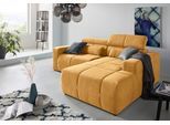 Ecksofa DOMO COLLECTION "BRANDON inkl. Kopfteilverstellung, 214x100x80 cm, L-Form", orange (mango), B:214cm H:80cm T:175cm, 92% Polyester 8% Nylon, Sofas, Ecksofa, Mit Kopfteilverstellung, auch in Leder und Cord, L-Form