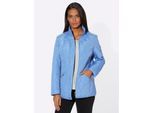 Steppjacke CASUAL LOOKS, Damen, Gr. 24, blau (mittelblau), 100% Polyester, unifarben, Jacken Steppjacke