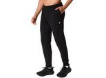 Jogginghose ASICS "FRENCH TERRY PANT", Herren, Gr. S, N-Gr, schwarz (performance schwarz), Obermaterial: 63% Baumwolle, 37% Polyester, Hosen Jogginghose, sportlicher Stil, für Laufaktivitäten, aus Baumwolle und Polyester
