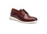 Base London Wing Leren Herenschoenen In Verbrand Bruin Derby Model
