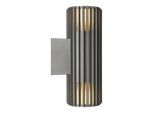 Nordlux Aussenwandleuchte Aludra, Anthrazit, Metall, zylindrisch,zylindrisch, 33.7 cm, Lampen & Leuchten, Außenbeleuchtung, Außenleuchten