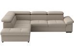 Ecksofa SIT & MORE "Viola", taupe, B:249cm H:73cm T:226cm, 95% Polyester, 5% Polyamid, Sofas, Ecksofa, optional Bettfunktion