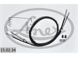 LINEX Seilzug, Feststellbremse 150234 hinten für Ford