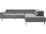 Ecksofa "Tossa, Modernes Design trifft smarte Funktione, Breite 273 cm", grau, B:276cm H:71cm T:219cm, 88% Polyester, 12% Polyacryl, SCHÖNER WOHNEN-KOLLEKTION, Sofas, Ecksofa, Motorischer Sitzvorzug, Kopfteil-Funktion & Saugroboter-Höhe