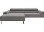 Ecksofa "Tossa, Modernes Design trifft smarte Funktione, Breite 258 cm", grau, B:258cm H:71cm T:217cm, 95% Polyester, 5% Nylon, SCHÖNER WOHNEN-KOLLEKTION, Sofas, Ecksofa, Motorischer Sitzvorzug, Kopfteil-Funktion & Saugroboter-Höhe