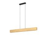 EGLO Hängeleuchte "ANCHORENA-Z Hängelampe, Holz, ZigBee 3.0, Disco-Modus, Pendelleuchte", braun (braun, schwarz weiß), 1, H: 110cm, 1 Stk., Leuchten, Timer, App / Sprachsteuerung Alexa, 123x5,5x110cm, exkl. Fernbedienung, Hängeleuchte