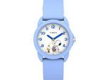 Quarzuhr TIMEX "Timex x Peanuts Youth Spring", blau, Armbanduhren, Kinder, Quarzuhr, Armbanduhr, Silikonarmband, analog