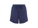 Shorts KAFFE "Shorts BPida", Damen, Gr. S, N-Gr, blau (midnight marine cc), Obermaterial: 50% Polyester PES. 45% Viskose CV. 5% Elasthan EL., Hosen Shorts