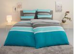 Bettwäsche TOM TAILOR HOME "Felix in Gr. 135x200 oder 155x220 cm", blau (türkis), B/L: 135cm x 200cm, 1 Stk., 1 Stk., Renforcé, B/L: 80cm x 80cm, 3, Renforcé, Obermaterial: 100% Baumwolle, Bettwäsche, Bettwäsche, mit GRATIS-Zugabe: Gästehandtuch (100% Baumwolle), mit Reißverschluss
